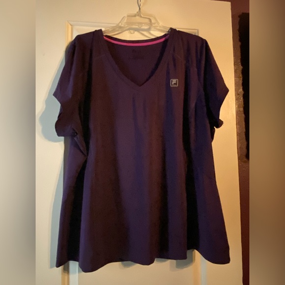 Tops - Purple fila athletic top 2x
